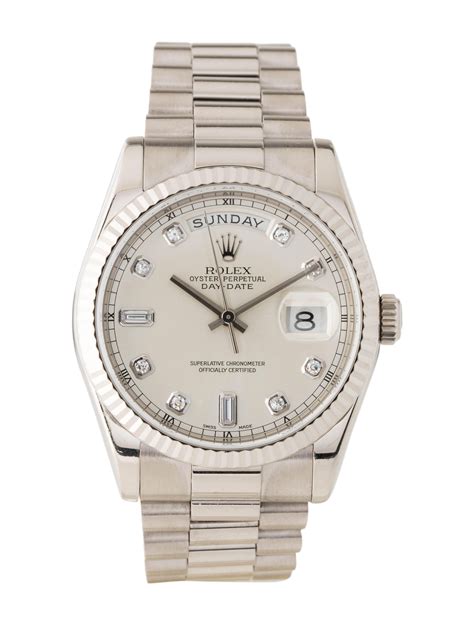 rolex watch with date and day